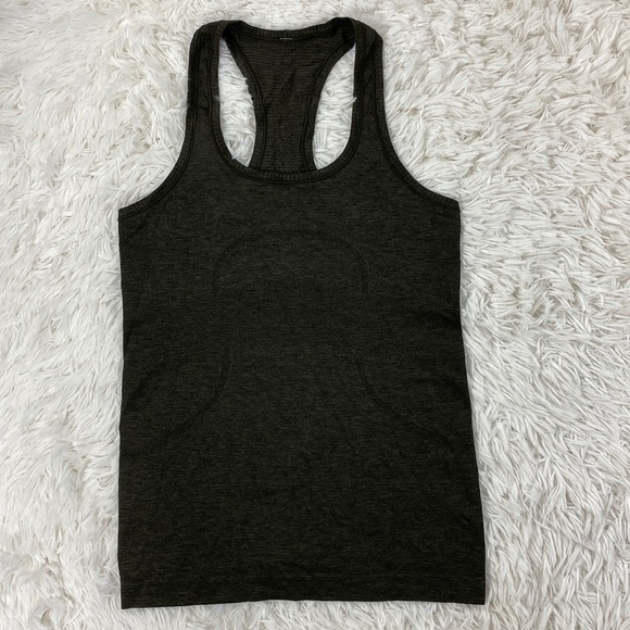 Lululemon Swiftly Tech Racerback Dark Olive / Black - Picture 1 of 7